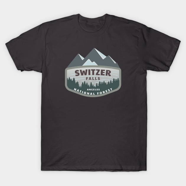 Switzer Falls Angeles National Forest Logo T-Shirt by Spatium Natura